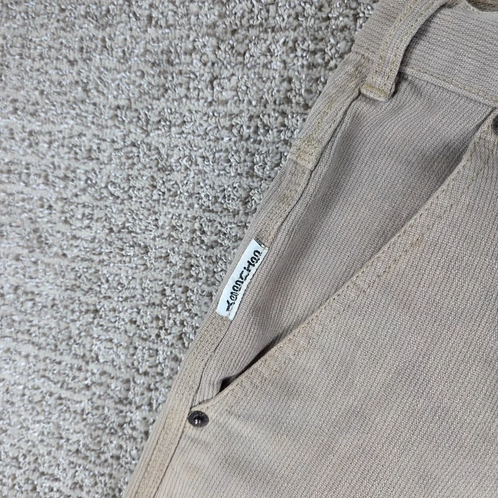 Vintage Stussy King Size Work Pants Mens Medium Tan Canvas USA Made Streetwear